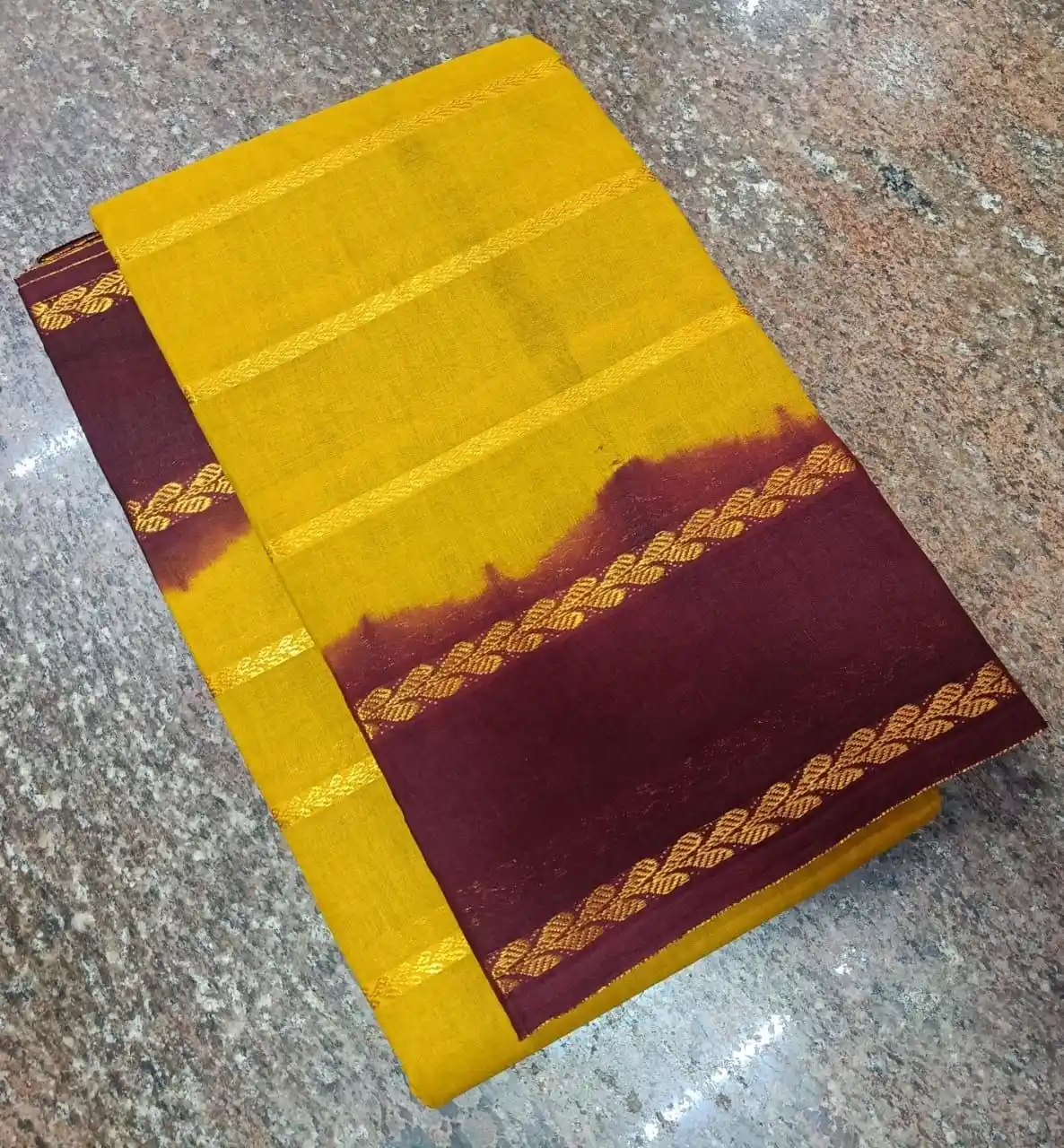 Sungudi Cotton Saree - Sky Blue